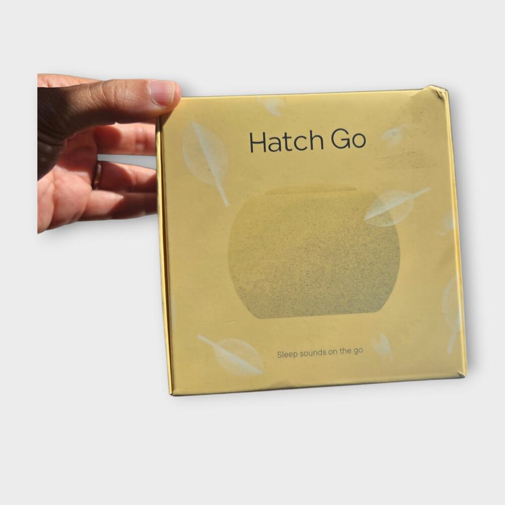 NEW Hatch Go Portable Sound Machine Stroller Honey Yellow